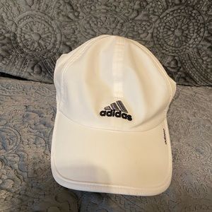 Adidas dri fit white cap.